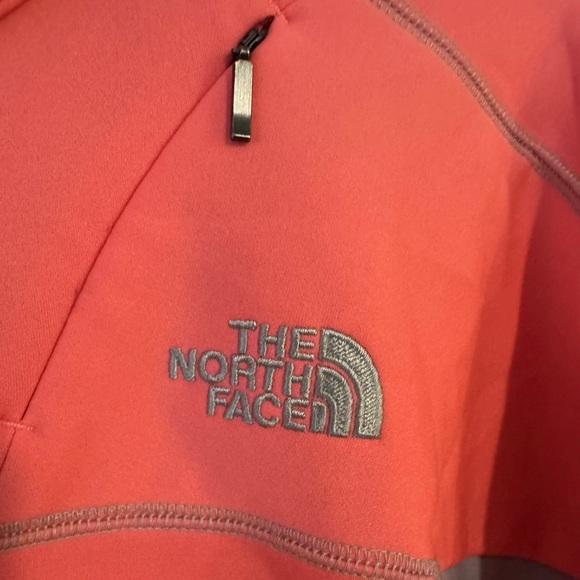 The North Face Soft Shell Fleece Jacket Salmon/Peach/Pink Size Medium - Picture 3 of 9